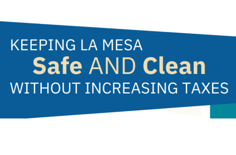 Keep La Mesa safe and clean poster